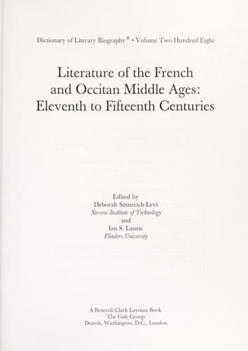 Literature of the French and Occitan Middle Ages