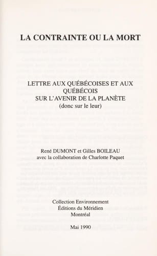 La contrainte ou la mort