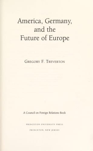 America, Germany, and the future of Europe