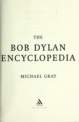 BOB DYLAN ENCYCLOPEDIA