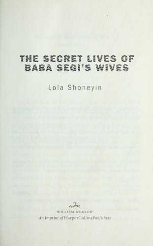 The secret lives of Baba Segi's wives