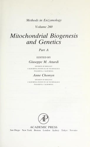 Mitochondrial biogenesis and genetics