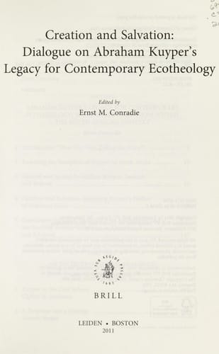 Creation and salvation