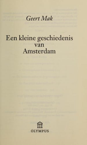 Een kleine geschiedenis van Amsterdam