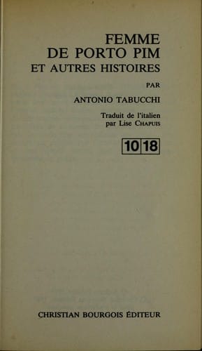 Femme de Porto Pim et autres histoires