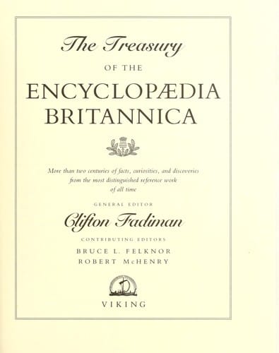 The Treasury of the Encyclopaedia Britannica