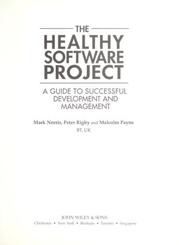 The healthy software project