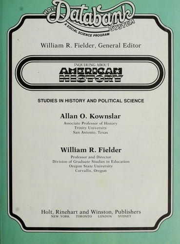 Inquiring about American history