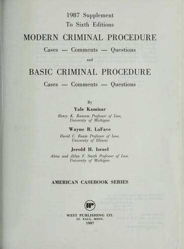 1987 supplement to sixth editions