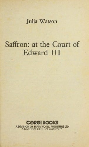 Saffron at the court of Edward III