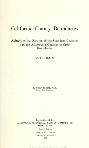 California county boundaries