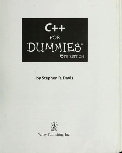 C++ for dummies, 6th edition