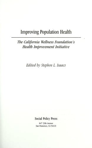 Improving population health