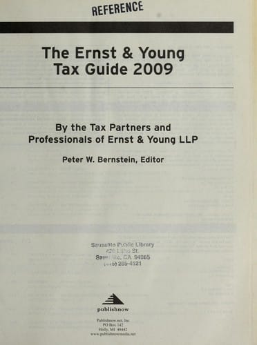 The Ernst & Young tax guide 2009