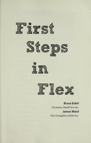 First steps in Flex