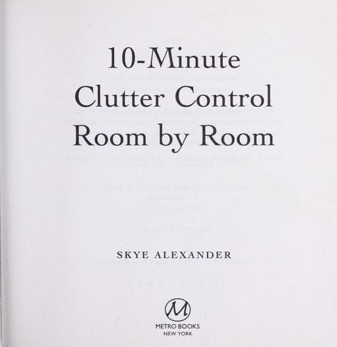 10-minute clutter control room by room