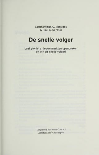 De snelle volger