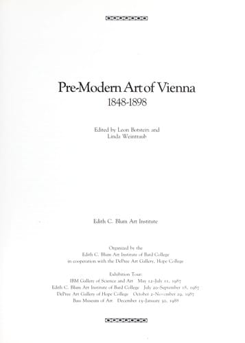 Pre-modern art of Vienna, 1848-1898