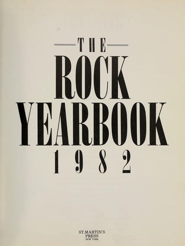 The Rock yearbook 1982