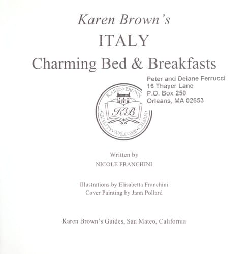Karen Brown's Italy