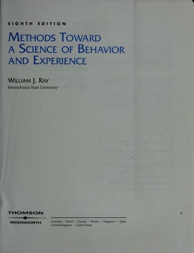 Methods toward a science of behavior and experience