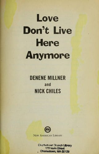 Love don't live here anymore