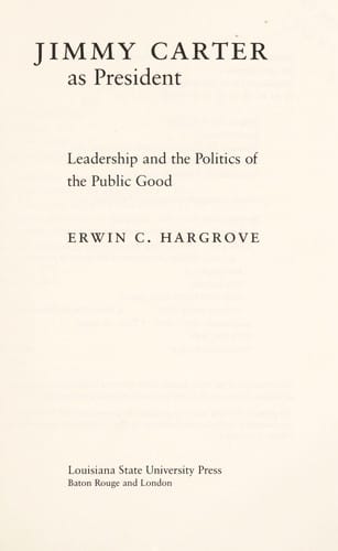 Jimmy Carter as president