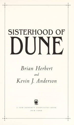 Sisterhood of Dune