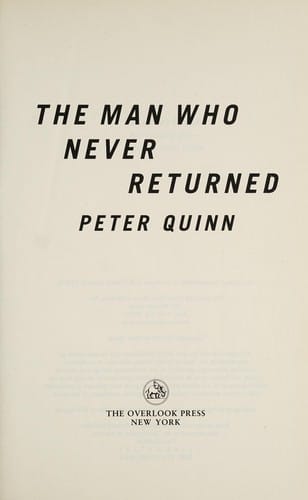 The man who never returned
