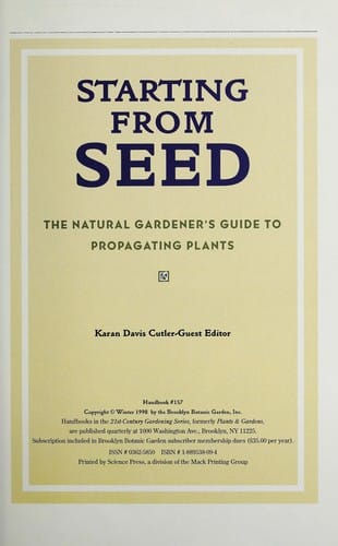Starting from seed