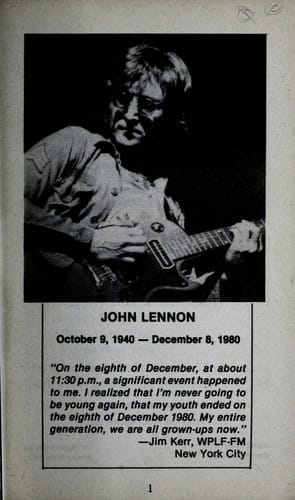 Lennon, up close & personal