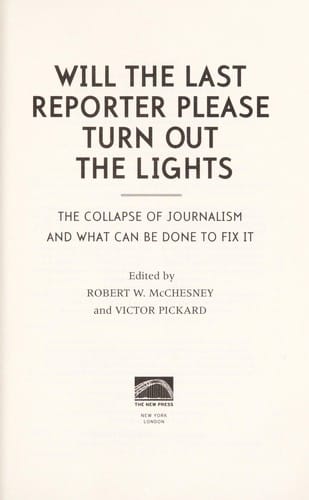 Will the last reporter please turn out the lights