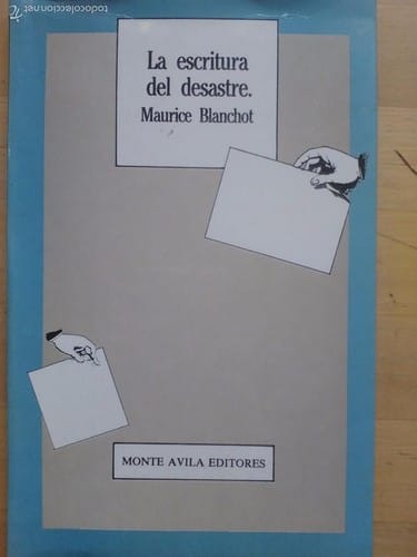 La escritura del desastre