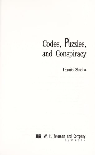 Codes, puzzles, and conspiracy