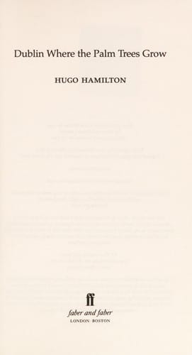 Dublin where the palm trees grow