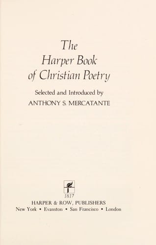The Harper book of Christian poetry