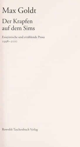 Der Krapfen auf dem Sims