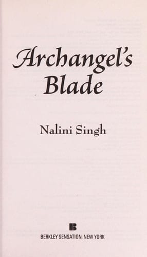 Archangel's Blade (Guild Hunter #4)
