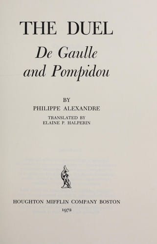 The duel, De Gaulle and Pompidou