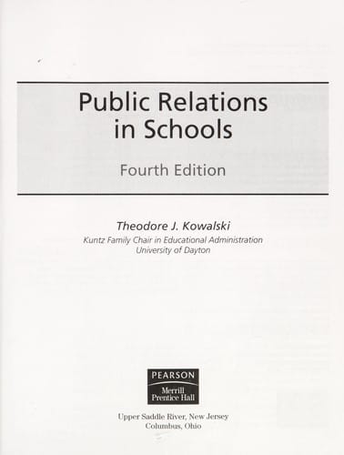 Public relations in schools