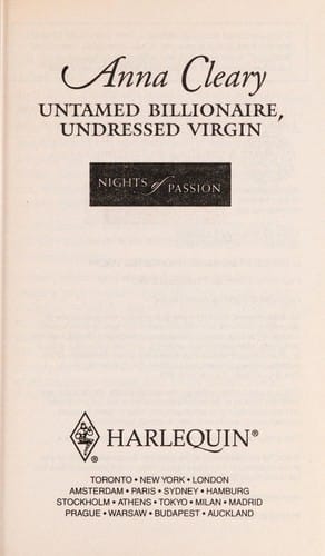 Untamed billionaire, undressed virgin