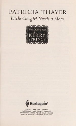 Little Cowgirl Needs A Mom