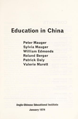 Education in China