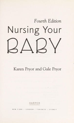 Nursing your baby
