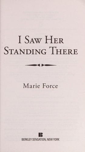 I saw her standing there