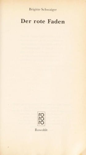 Der rote Faden