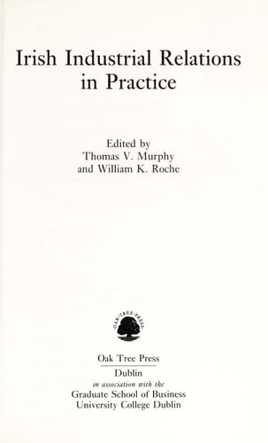 Irish industrial relations in practice