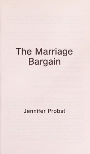 The Marriage Bargain