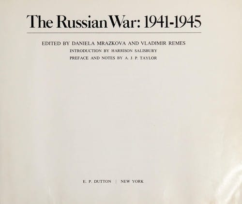The Russian war, 1941-1945