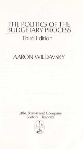 The politics of the budgetary process